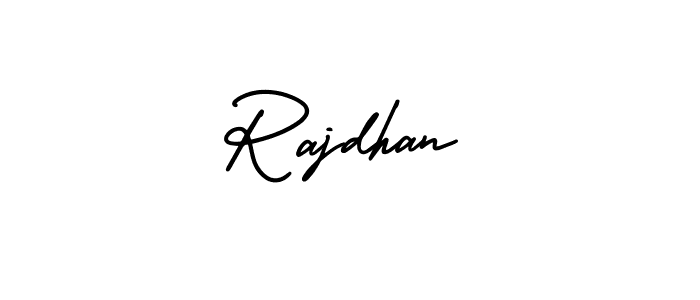 It looks lik you need a new signature style for name Rajdhan. Design unique handwritten (AmerikaSignatureDemo-Regular) signature with our free signature maker in just a few clicks. Rajdhan signature style 3 images and pictures png