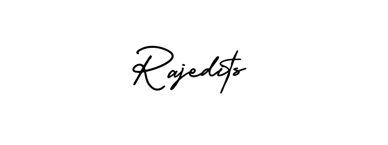 Also we have Rajedits name is the best signature style. Create professional handwritten signature collection using AmerikaSignatureDemo-Regular autograph style. Rajedits signature style 3 images and pictures png