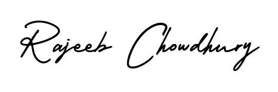 The AmerikaSignatureDemo-Regular typeface gives name Rajeeb Chowdhury a refined look. Suitable for certificates, diplomas, and official verification. Rajeeb Chowdhury signature style 3 images and pictures png