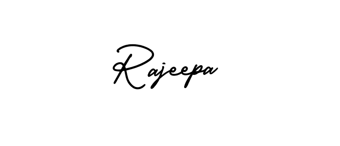 if you are searching for the best signature style for your name Rajeepa. so please give up your signature search. here we have designed multiple signature styles  using AmerikaSignatureDemo-Regular. Rajeepa signature style 3 images and pictures png