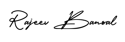 A stylish, flowing autograph style designed for name Rajeev Bansal using AmerikaSignatureDemo-Regular typography. Perfect for digital creative projects. Rajeev Bansal signature style 3 images and pictures png
