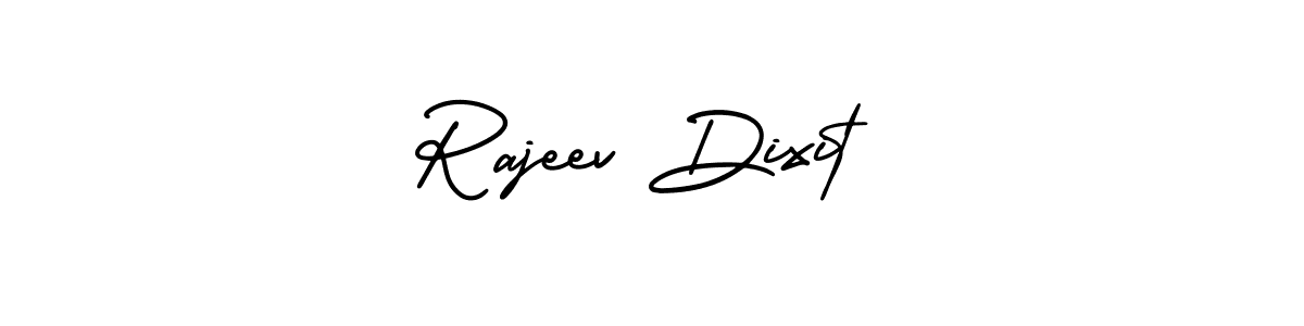 You should practise on your own different ways (AmerikaSignatureDemo-Regular) to write your name (Rajeev Dixit) in signature. don't let someone else do it for you. Rajeev Dixit signature style 3 images and pictures png