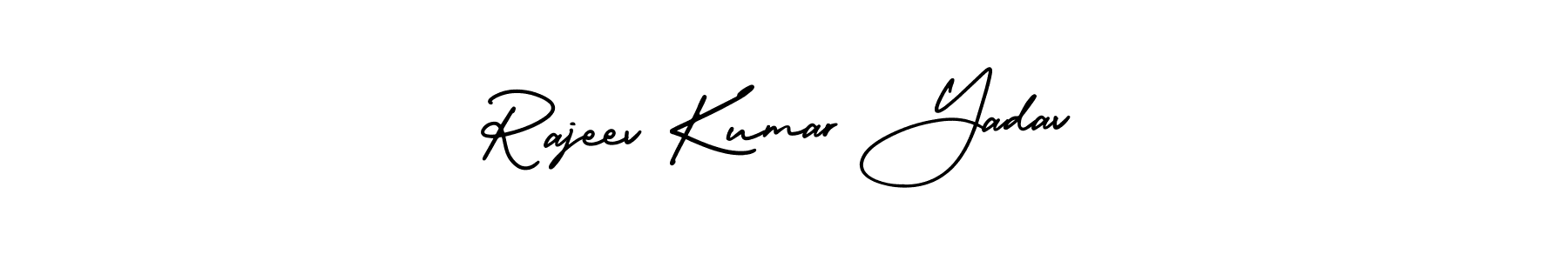 How to Draw Rajeev Kumar Yadav signature style? AmerikaSignatureDemo-Regular is a latest design signature styles for name Rajeev Kumar Yadav. Rajeev Kumar Yadav signature style 3 images and pictures png