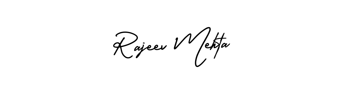 Use a signature maker to create a handwritten signature online. With this signature software, you can design (AmerikaSignatureDemo-Regular) your own signature for name Rajeev Mehta. Rajeev Mehta signature style 3 images and pictures png