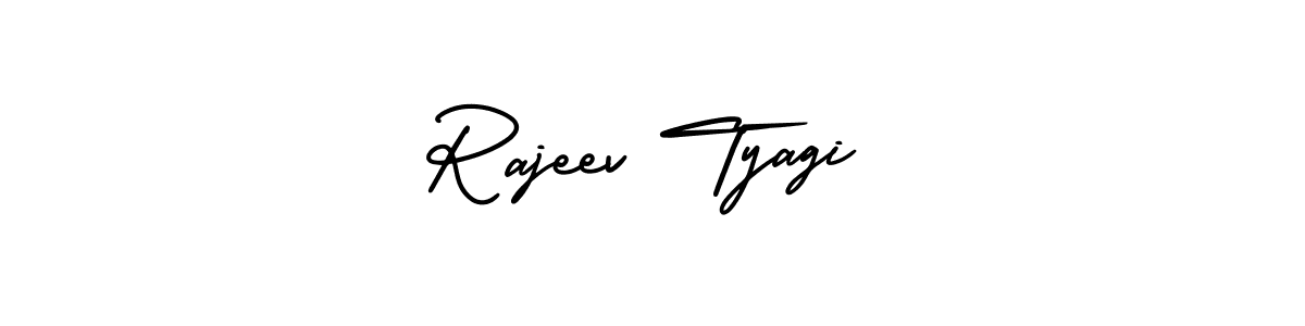 How to make Rajeev Tyagi name signature. Use AmerikaSignatureDemo-Regular style for creating short signs online. This is the latest handwritten sign. Rajeev Tyagi signature style 3 images and pictures png