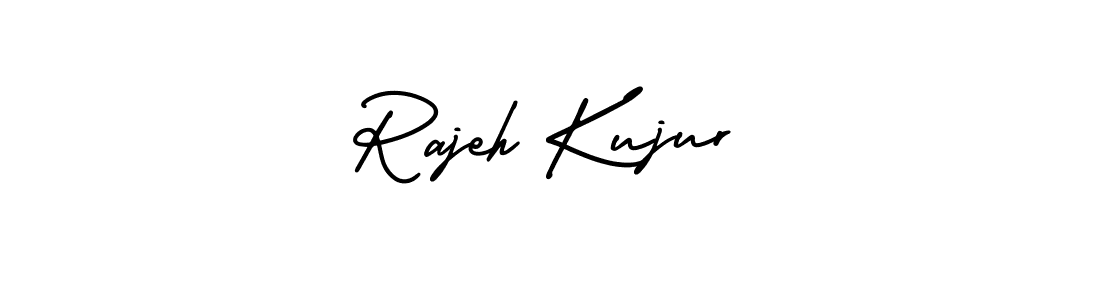 Similarly AmerikaSignatureDemo-Regular is the best handwritten signature design. Signature creator online .You can use it as an online autograph creator for name Rajeh Kujur. Rajeh Kujur signature style 3 images and pictures png