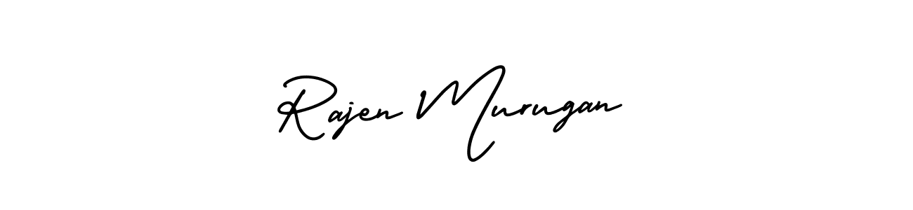 Use a signature maker to create a handwritten signature online. With this signature software, you can design (AmerikaSignatureDemo-Regular) your own signature for name Rajen Murugan. Rajen Murugan signature style 3 images and pictures png