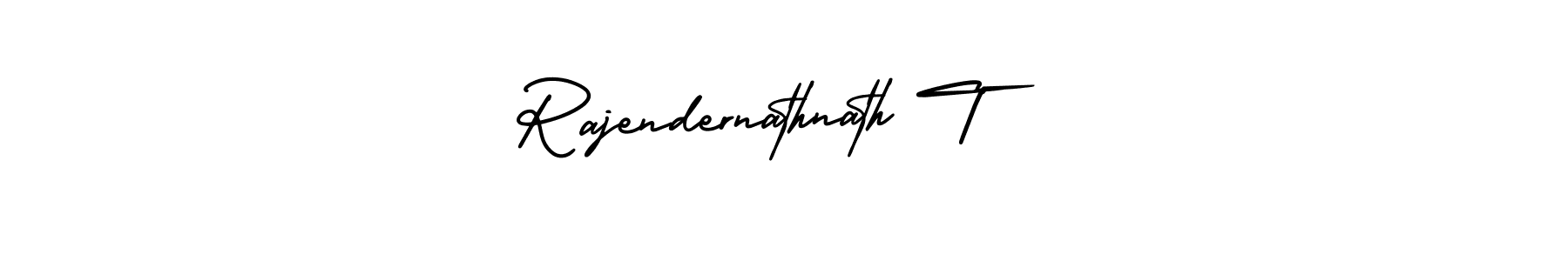 How to make Rajendernathnath T name signature. Use AmerikaSignatureDemo-Regular style for creating short signs online. This is the latest handwritten sign. Rajendernathnath T signature style 3 images and pictures png