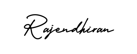A classic penmanship look for Rajendhiran. The AmerikaSignatureDemo-Regular font brings timeless elegance and confidence to every signed document. Rajendhiran signature style 3 images and pictures png