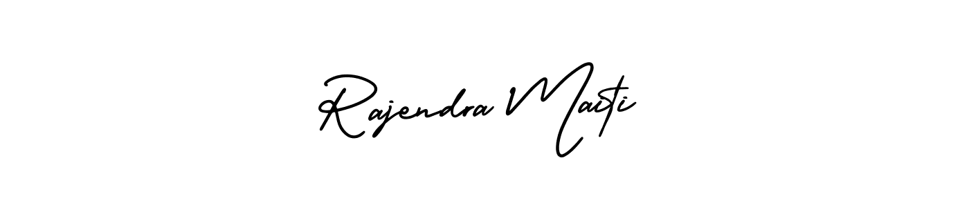 Also You can easily find your signature by using the search form. We will create Rajendra Maiti name handwritten signature images for you free of cost using AmerikaSignatureDemo-Regular sign style. Rajendra Maiti signature style 3 images and pictures png