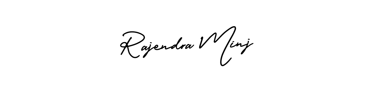 AmerikaSignatureDemo-Regular is a professional signature style that is perfect for those who want to add a touch of class to their signature. It is also a great choice for those who want to make their signature more unique. Get Rajendra Minj name to fancy signature for free. Rajendra Minj signature style 3 images and pictures png