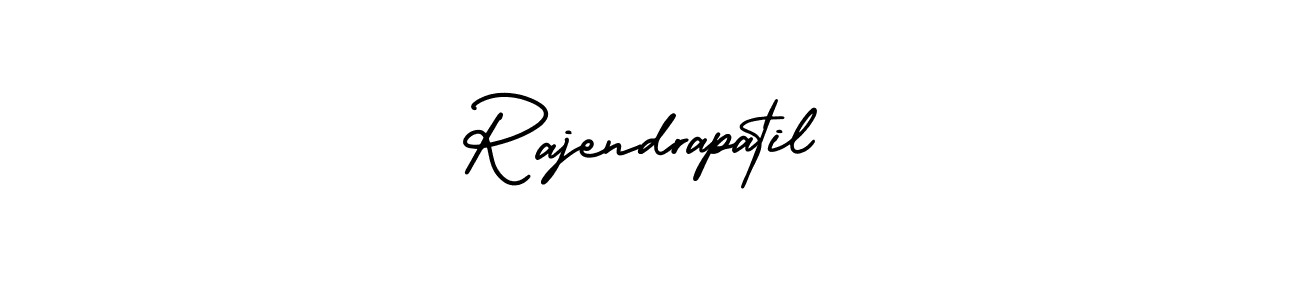 How to make Rajendrapatil name signature. Use AmerikaSignatureDemo-Regular style for creating short signs online. This is the latest handwritten sign. Rajendrapatil signature style 3 images and pictures png