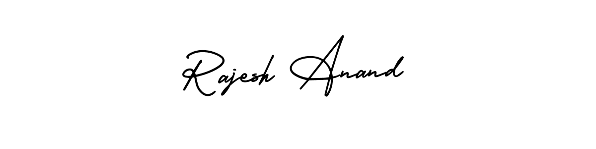 Create a beautiful signature design for name Rajesh Anand. With this signature (AmerikaSignatureDemo-Regular) fonts, you can make a handwritten signature for free. Rajesh Anand signature style 3 images and pictures png