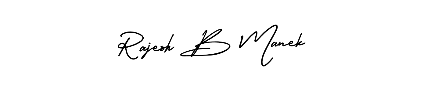 Make a beautiful signature design for name Rajesh B Manek. Use this online signature maker to create a handwritten signature for free. Rajesh B Manek signature style 3 images and pictures png