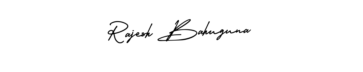 Rajesh Bahuguna stylish signature style. Best Handwritten Sign (AmerikaSignatureDemo-Regular) for my name. Handwritten Signature Collection Ideas for my name Rajesh Bahuguna. Rajesh Bahuguna signature style 3 images and pictures png