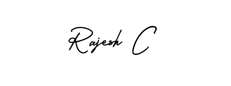 if you are searching for the best signature style for your name Rajesh C. so please give up your signature search. here we have designed multiple signature styles  using AmerikaSignatureDemo-Regular. Rajesh C signature style 3 images and pictures png