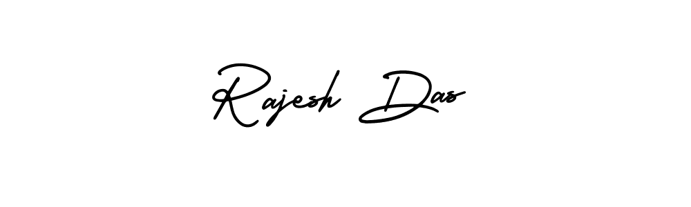 Use a signature maker to create a handwritten signature online. With this signature software, you can design (AmerikaSignatureDemo-Regular) your own signature for name Rajesh Das. Rajesh Das signature style 3 images and pictures png