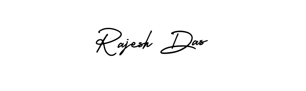 Use a signature maker to create a handwritten signature online. With this signature software, you can design (AmerikaSignatureDemo-Regular) your own signature for name Rajesh Das. Rajesh Das signature style 3 images and pictures png