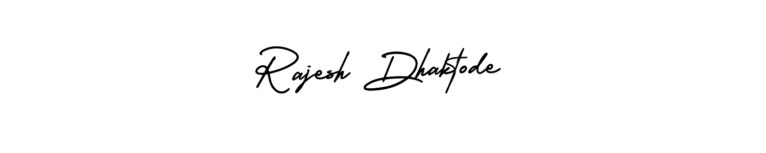 AmerikaSignatureDemo-Regular is a professional signature style that is perfect for those who want to add a touch of class to their signature. It is also a great choice for those who want to make their signature more unique. Get Rajesh Dhaktode name to fancy signature for free. Rajesh Dhaktode signature style 3 images and pictures png
