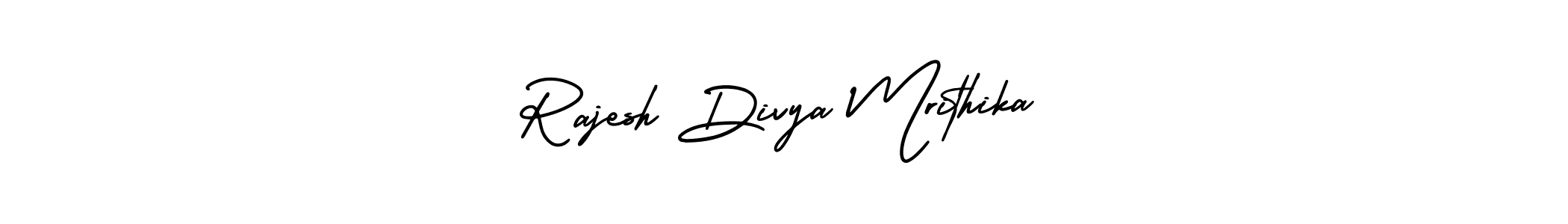 Also You can easily find your signature by using the search form. We will create Rajesh Divya Mrithika name handwritten signature images for you free of cost using AmerikaSignatureDemo-Regular sign style. Rajesh Divya Mrithika signature style 3 images and pictures png