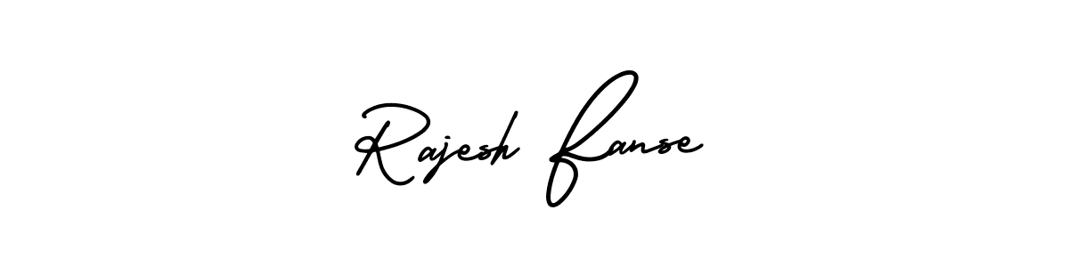 Make a beautiful signature design for name Rajesh Fanse. With this signature (AmerikaSignatureDemo-Regular) style, you can create a handwritten signature for free. Rajesh Fanse signature style 3 images and pictures png