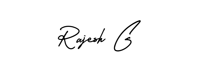 How to Draw Rajesh G signature style? AmerikaSignatureDemo-Regular is a latest design signature styles for name Rajesh G. Rajesh G signature style 3 images and pictures png