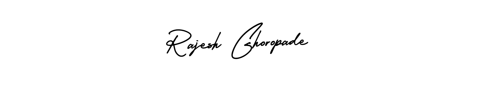 How to make Rajesh Ghoropade name signature. Use AmerikaSignatureDemo-Regular style for creating short signs online. This is the latest handwritten sign. Rajesh Ghoropade signature style 3 images and pictures png