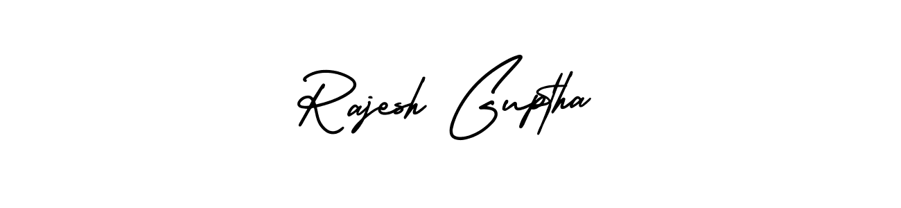 This is the best signature style for the Rajesh Guptha name. Also you like these signature font (AmerikaSignatureDemo-Regular). Mix name signature. Rajesh Guptha signature style 3 images and pictures png