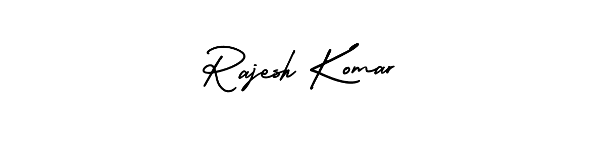 Use a signature maker to create a handwritten signature online. With this signature software, you can design (AmerikaSignatureDemo-Regular) your own signature for name Rajesh Komar. Rajesh Komar signature style 3 images and pictures png