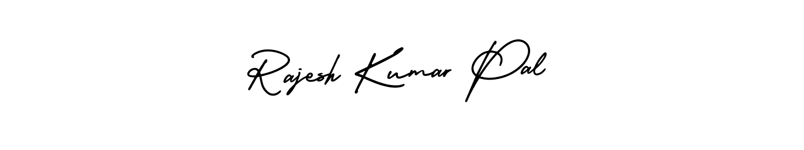 The best way (AmerikaSignatureDemo-Regular) to make a short signature is to pick only two or three words in your name. The name Rajesh Kumar Pal include a total of six letters. For converting this name. Rajesh Kumar Pal signature style 3 images and pictures png