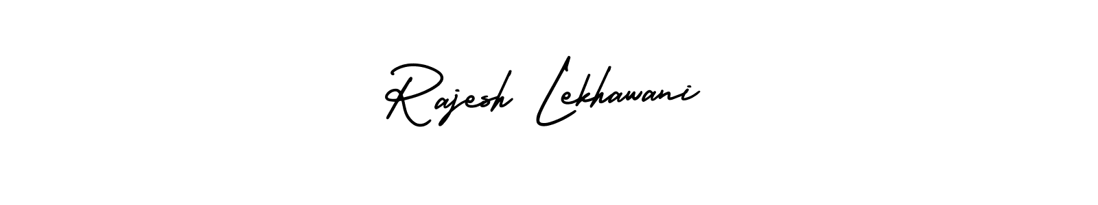 The best way (AmerikaSignatureDemo-Regular) to make a short signature is to pick only two or three words in your name. The name Rajesh Lekhawani include a total of six letters. For converting this name. Rajesh Lekhawani signature style 3 images and pictures png