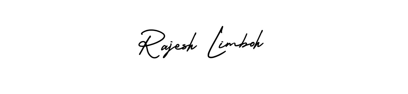 It looks lik you need a new signature style for name Rajesh Limboh. Design unique handwritten (AmerikaSignatureDemo-Regular) signature with our free signature maker in just a few clicks. Rajesh Limboh signature style 3 images and pictures png