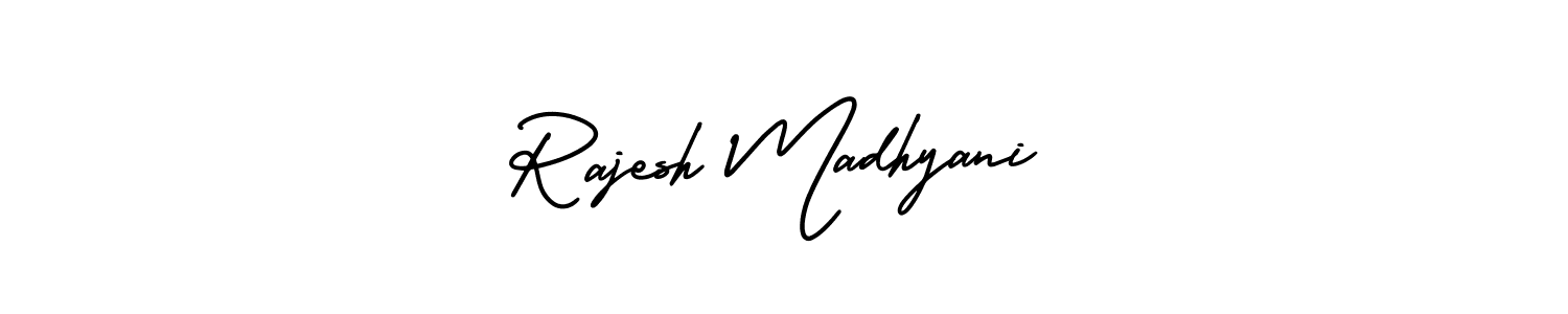 How to Draw Rajesh Madhyani signature style? AmerikaSignatureDemo-Regular is a latest design signature styles for name Rajesh Madhyani. Rajesh Madhyani signature style 3 images and pictures png