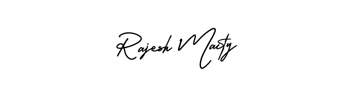 if you are searching for the best signature style for your name Rajesh Maity. so please give up your signature search. here we have designed multiple signature styles  using AmerikaSignatureDemo-Regular. Rajesh Maity signature style 3 images and pictures png