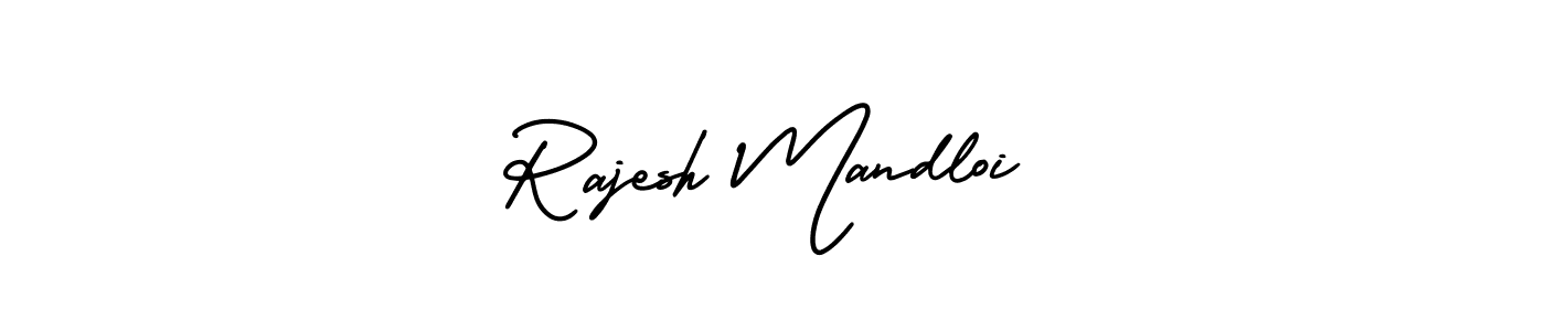 Create a beautiful signature design for name Rajesh Mandloi. With this signature (AmerikaSignatureDemo-Regular) fonts, you can make a handwritten signature for free. Rajesh Mandloi signature style 3 images and pictures png