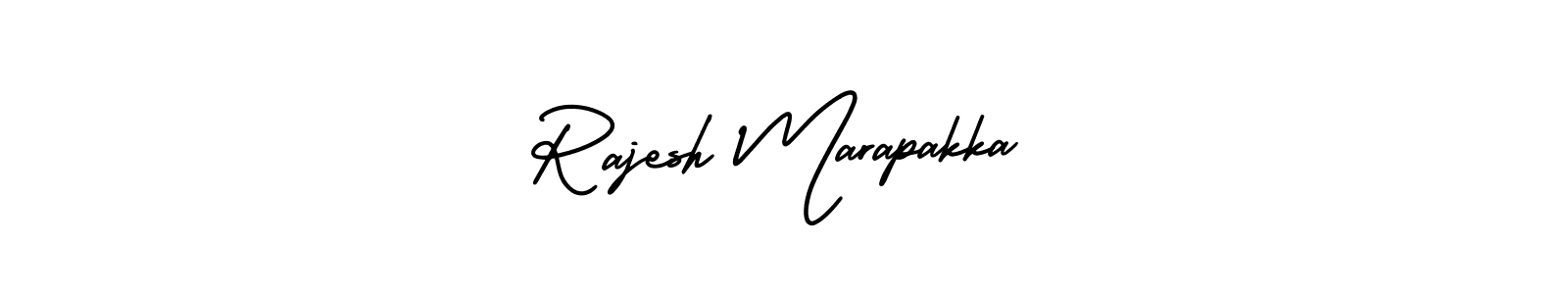 This is the best signature style for the Rajesh Marapakka name. Also you like these signature font (AmerikaSignatureDemo-Regular). Mix name signature. Rajesh Marapakka signature style 3 images and pictures png