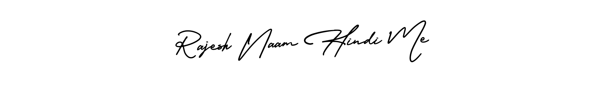 AmerikaSignatureDemo-Regular is a professional signature style that is perfect for those who want to add a touch of class to their signature. It is also a great choice for those who want to make their signature more unique. Get Rajesh Naam Hindi Me name to fancy signature for free. Rajesh Naam Hindi Me signature style 3 images and pictures png
