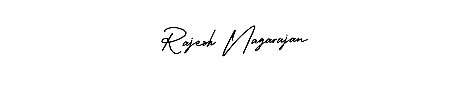 How to make Rajesh Nagarajan signature? AmerikaSignatureDemo-Regular is a professional autograph style. Create handwritten signature for Rajesh Nagarajan name. Rajesh Nagarajan signature style 3 images and pictures png