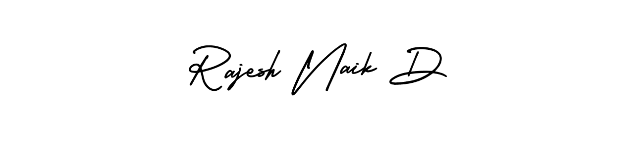 Make a beautiful signature design for name Rajesh Naik D. With this signature (AmerikaSignatureDemo-Regular) style, you can create a handwritten signature for free. Rajesh Naik D signature style 3 images and pictures png