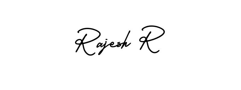 Design your own signature with our free online signature maker. With this signature software, you can create a handwritten (AmerikaSignatureDemo-Regular) signature for name Rajesh R. Rajesh R signature style 3 images and pictures png