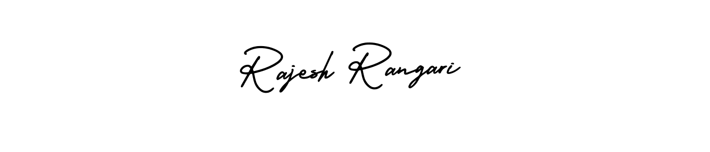 How to Draw Rajesh Rangari signature style? AmerikaSignatureDemo-Regular is a latest design signature styles for name Rajesh Rangari. Rajesh Rangari signature style 3 images and pictures png