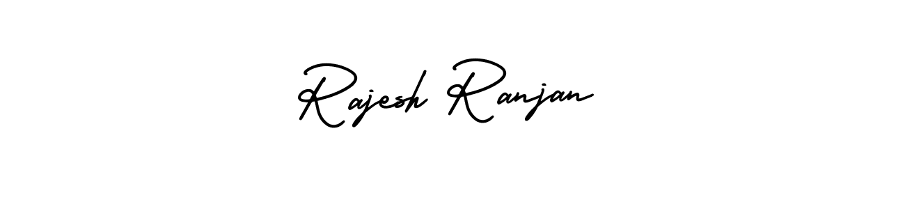 You should practise on your own different ways (AmerikaSignatureDemo-Regular) to write your name (Rajesh Ranjan) in signature. don't let someone else do it for you. Rajesh Ranjan signature style 3 images and pictures png