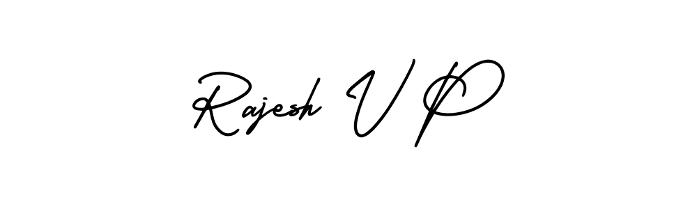 Also You can easily find your signature by using the search form. We will create Rajesh V P name handwritten signature images for you free of cost using AmerikaSignatureDemo-Regular sign style. Rajesh V P signature style 3 images and pictures png