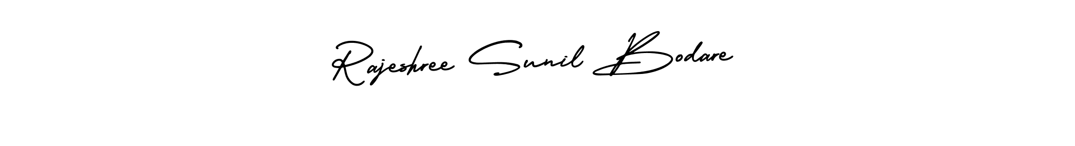 Make a beautiful signature design for name Rajeshree Sunil Bodare. Use this online signature maker to create a handwritten signature for free. Rajeshree Sunil Bodare signature style 3 images and pictures png