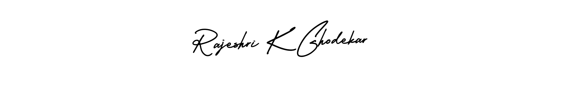 Also we have Rajeshri K Ghodekar name is the best signature style. Create professional handwritten signature collection using AmerikaSignatureDemo-Regular autograph style. Rajeshri K Ghodekar signature style 3 images and pictures png