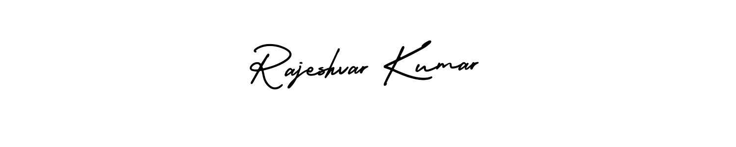 Create a beautiful signature design for name Rajeshvar Kumar. With this signature (AmerikaSignatureDemo-Regular) fonts, you can make a handwritten signature for free. Rajeshvar Kumar signature style 3 images and pictures png