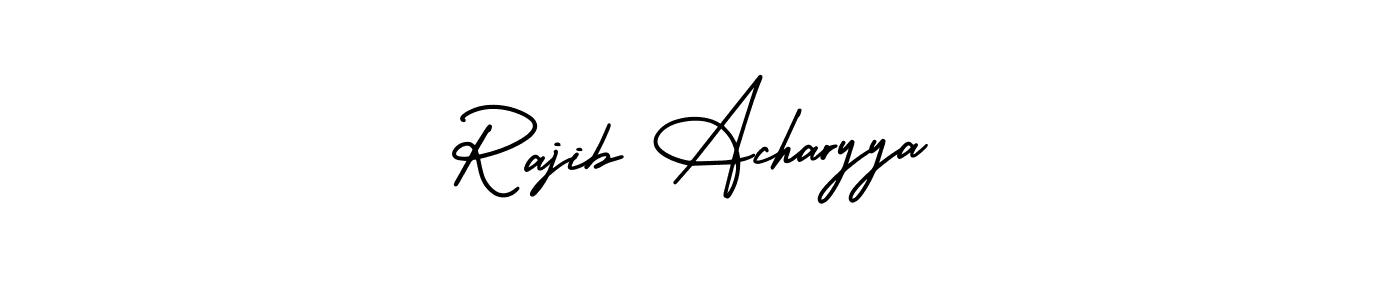 Design your own signature with our free online signature maker. With this signature software, you can create a handwritten (AmerikaSignatureDemo-Regular) signature for name Rajib Acharyya. Rajib Acharyya signature style 3 images and pictures png