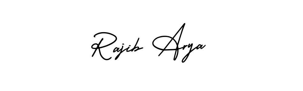 How to make Rajib Arya signature? AmerikaSignatureDemo-Regular is a professional autograph style. Create handwritten signature for Rajib Arya name. Rajib Arya signature style 3 images and pictures png