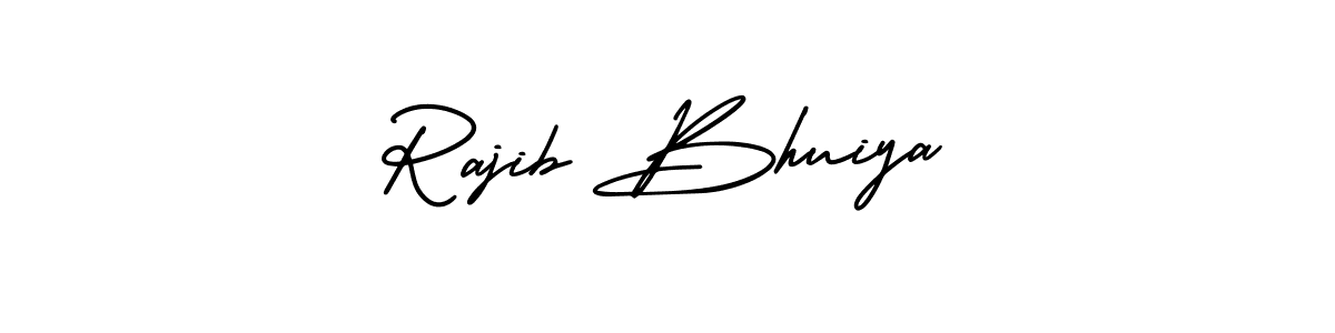 Make a beautiful signature design for name Rajib Bhuiya. With this signature (AmerikaSignatureDemo-Regular) style, you can create a handwritten signature for free. Rajib Bhuiya signature style 3 images and pictures png