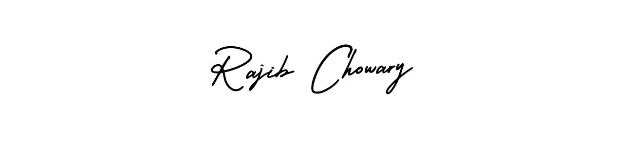 Rajib Chowary stylish signature style. Best Handwritten Sign (AmerikaSignatureDemo-Regular) for my name. Handwritten Signature Collection Ideas for my name Rajib Chowary. Rajib Chowary signature style 3 images and pictures png